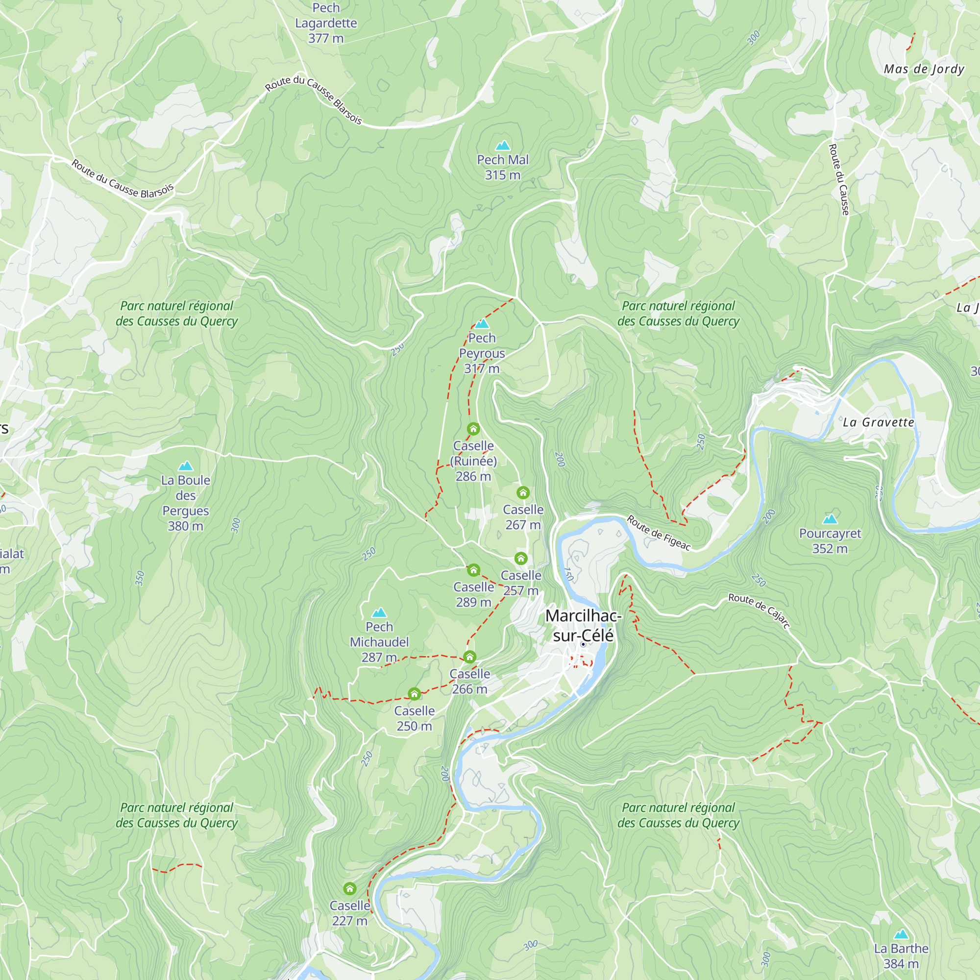 Caselle map