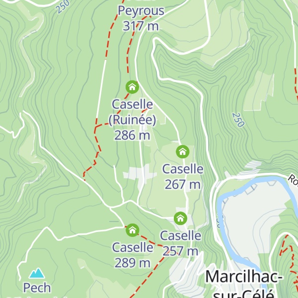 Map of Caselle