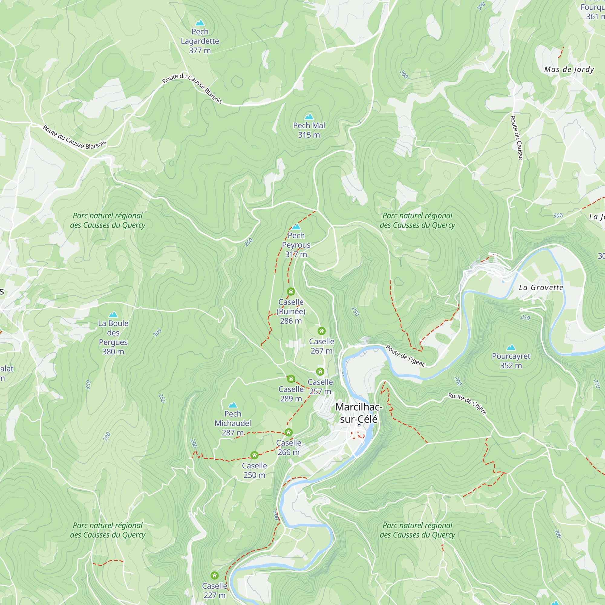 Caselle map