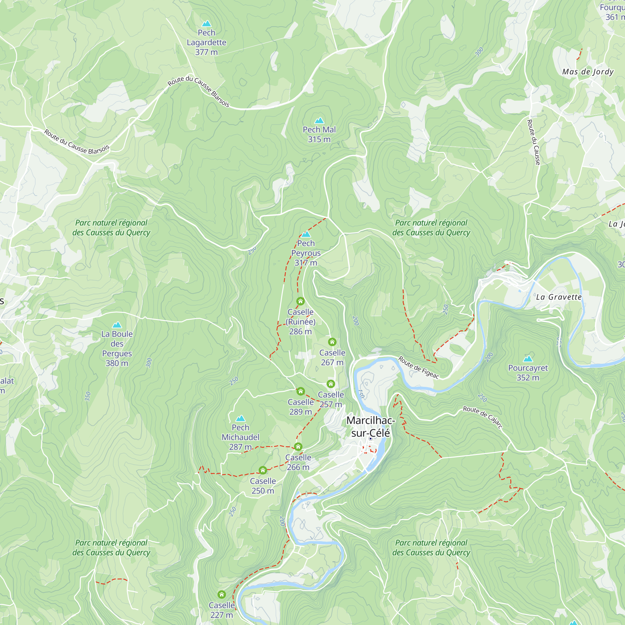 Caselle map
