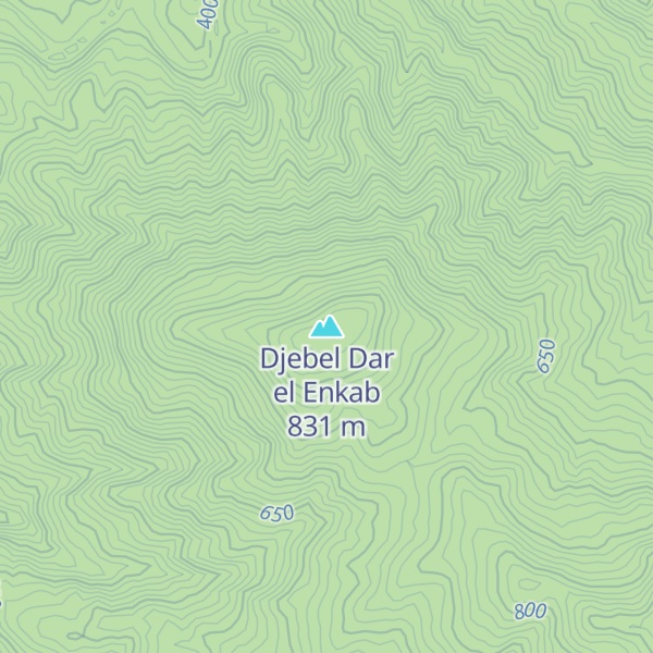 Map of Djebel Dar el Enkab