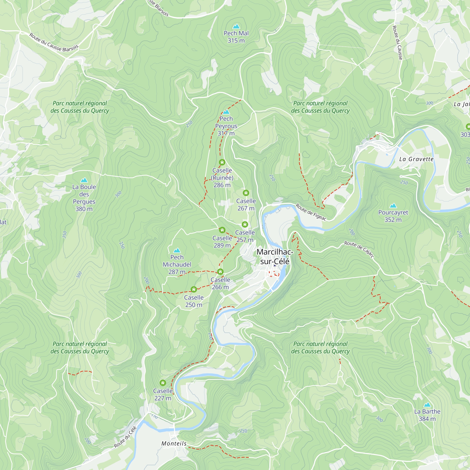 Caselle map