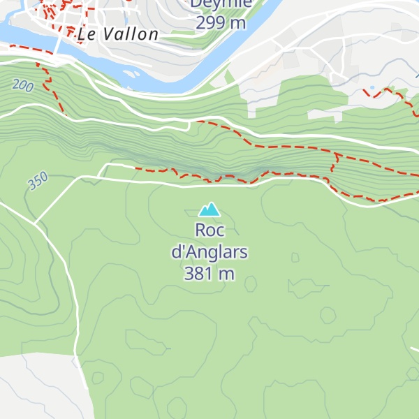 Map of Roc d'Anglars
