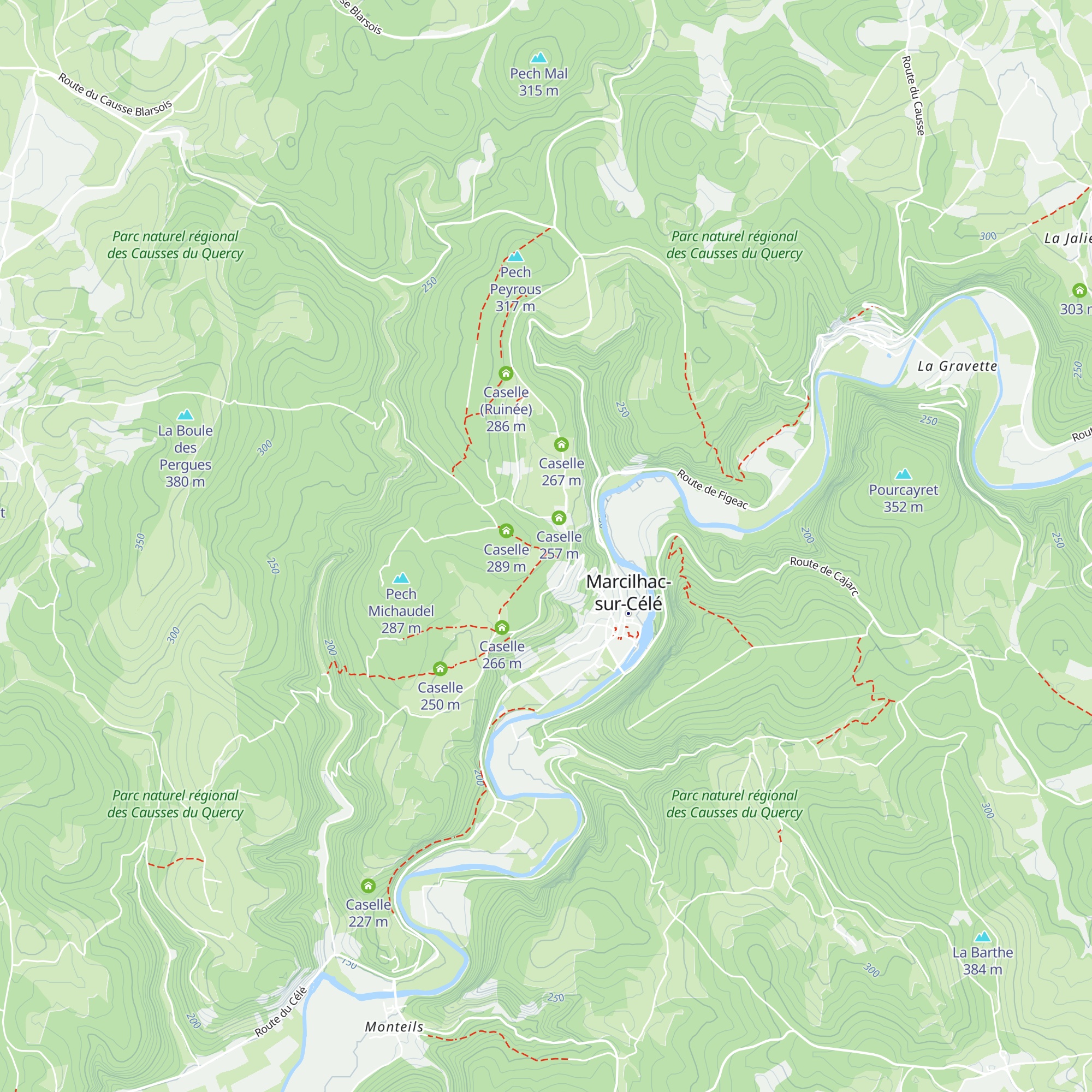 Caselle map