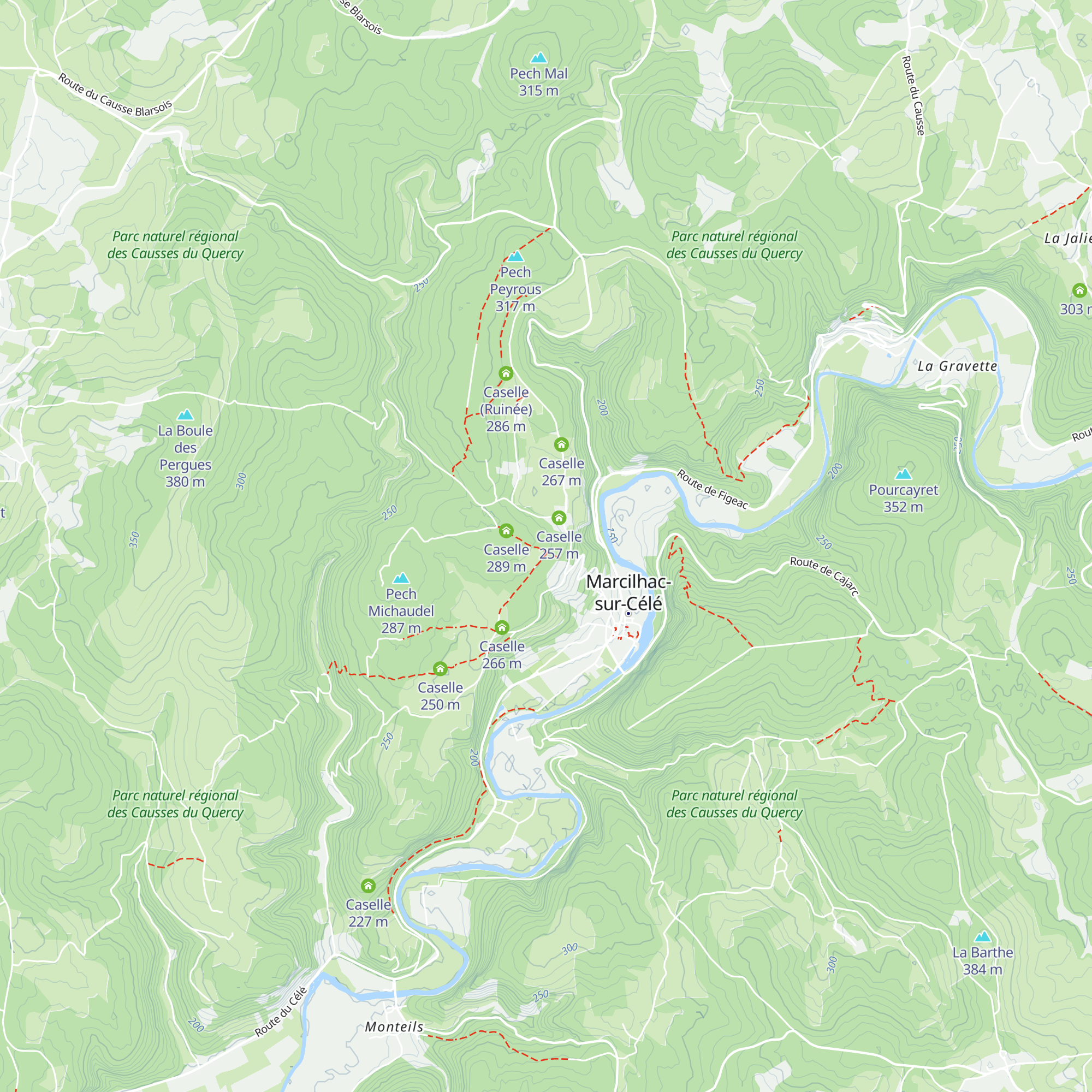 Caselle map