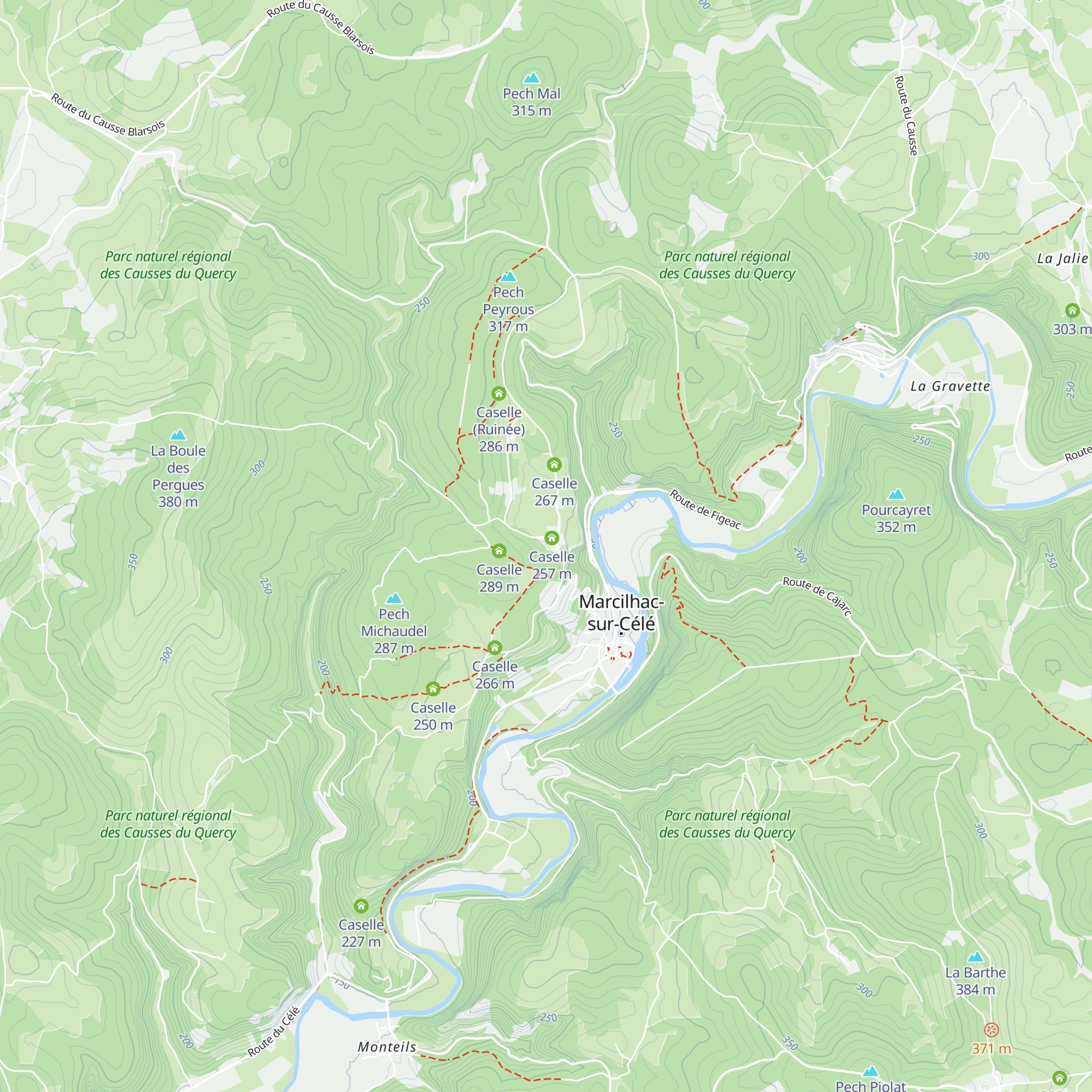 Caselle map