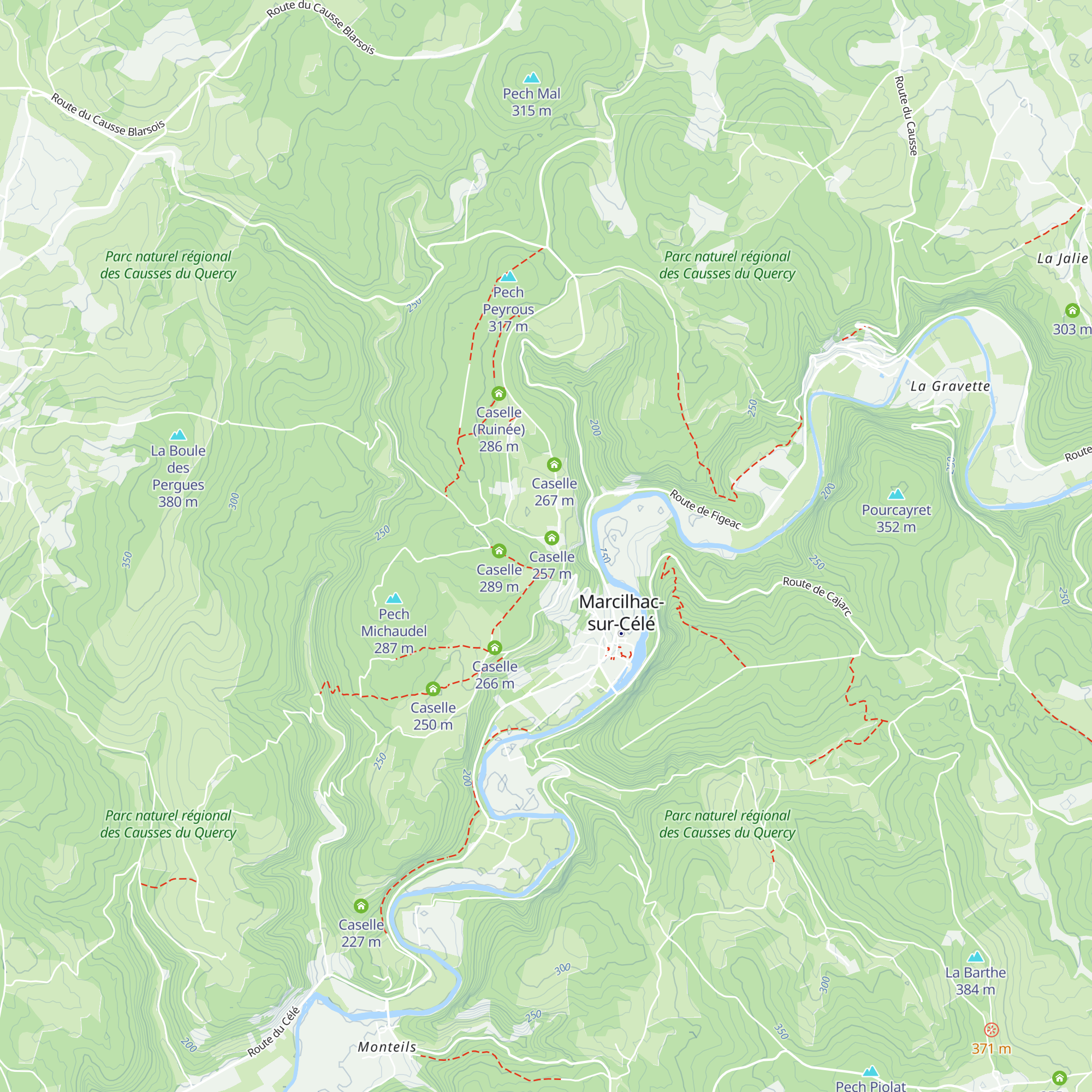 Caselle map