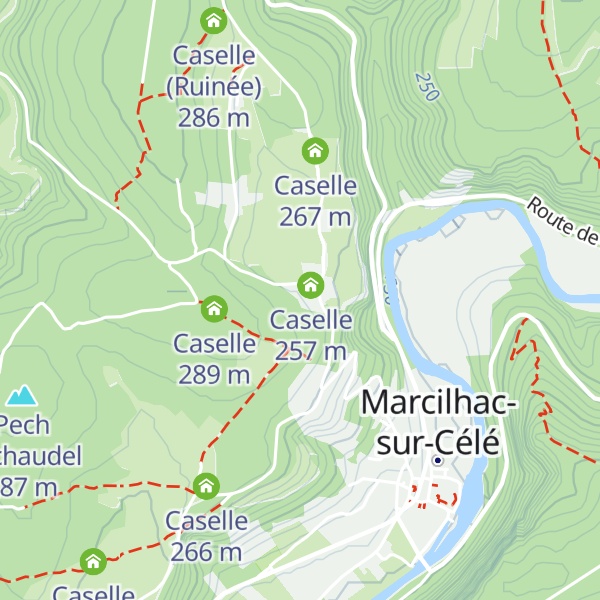 Map of Caselle