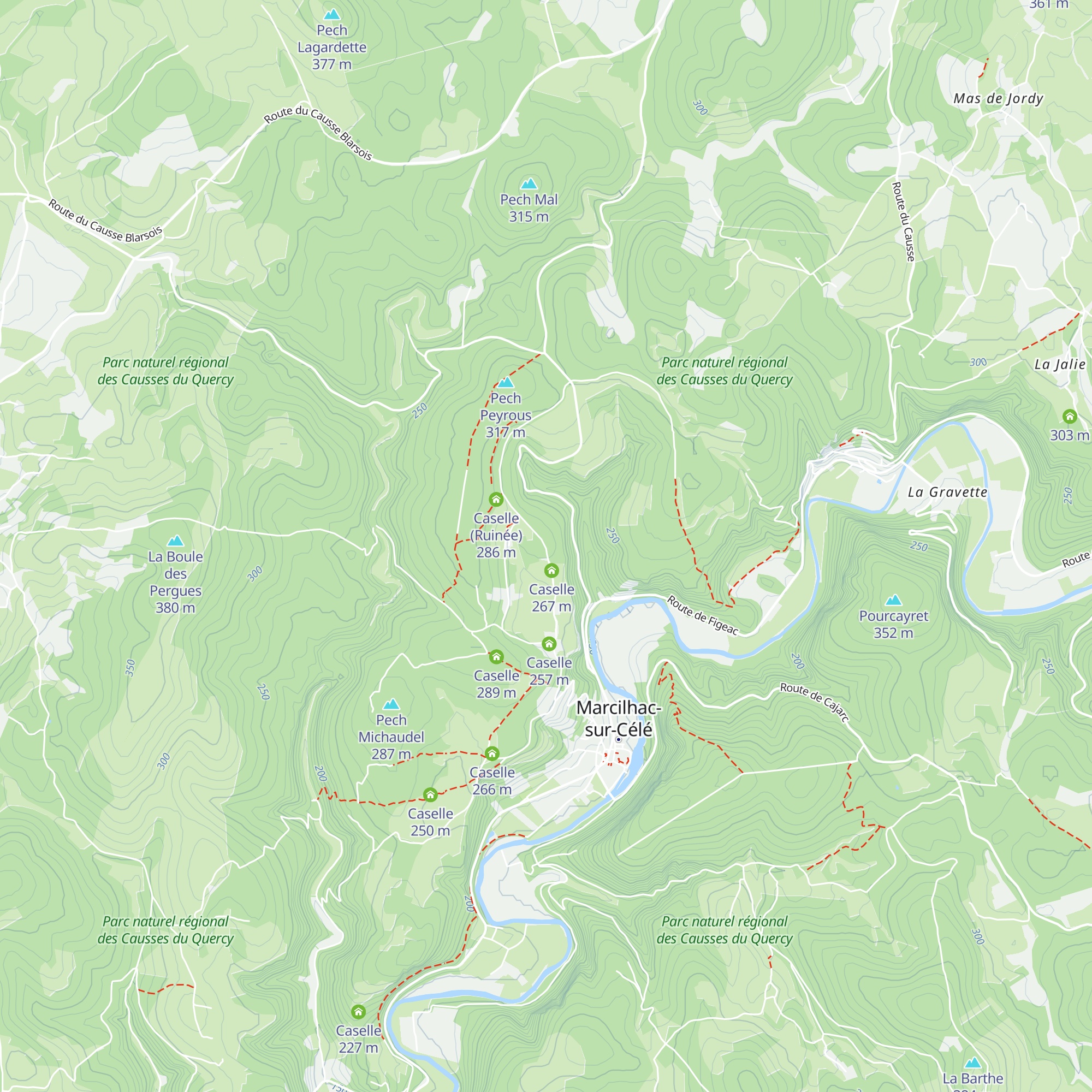 Caselle map