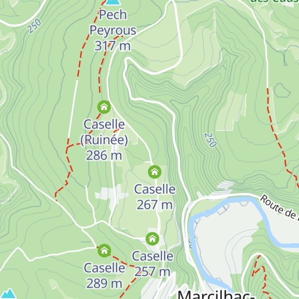 Map of Caselle