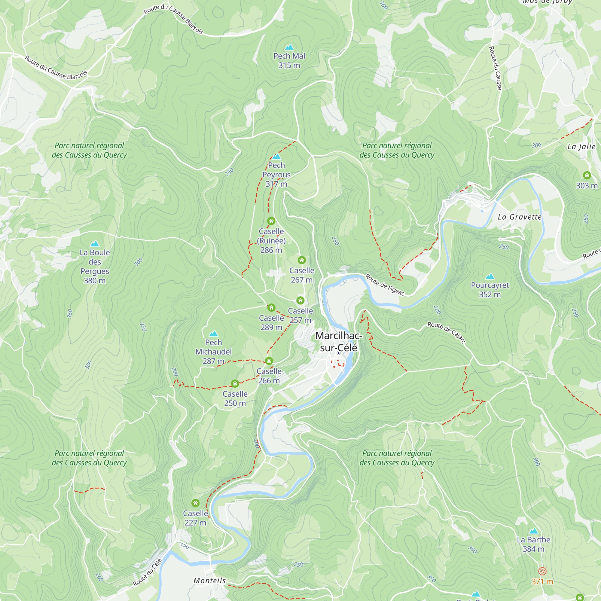 Caselle map