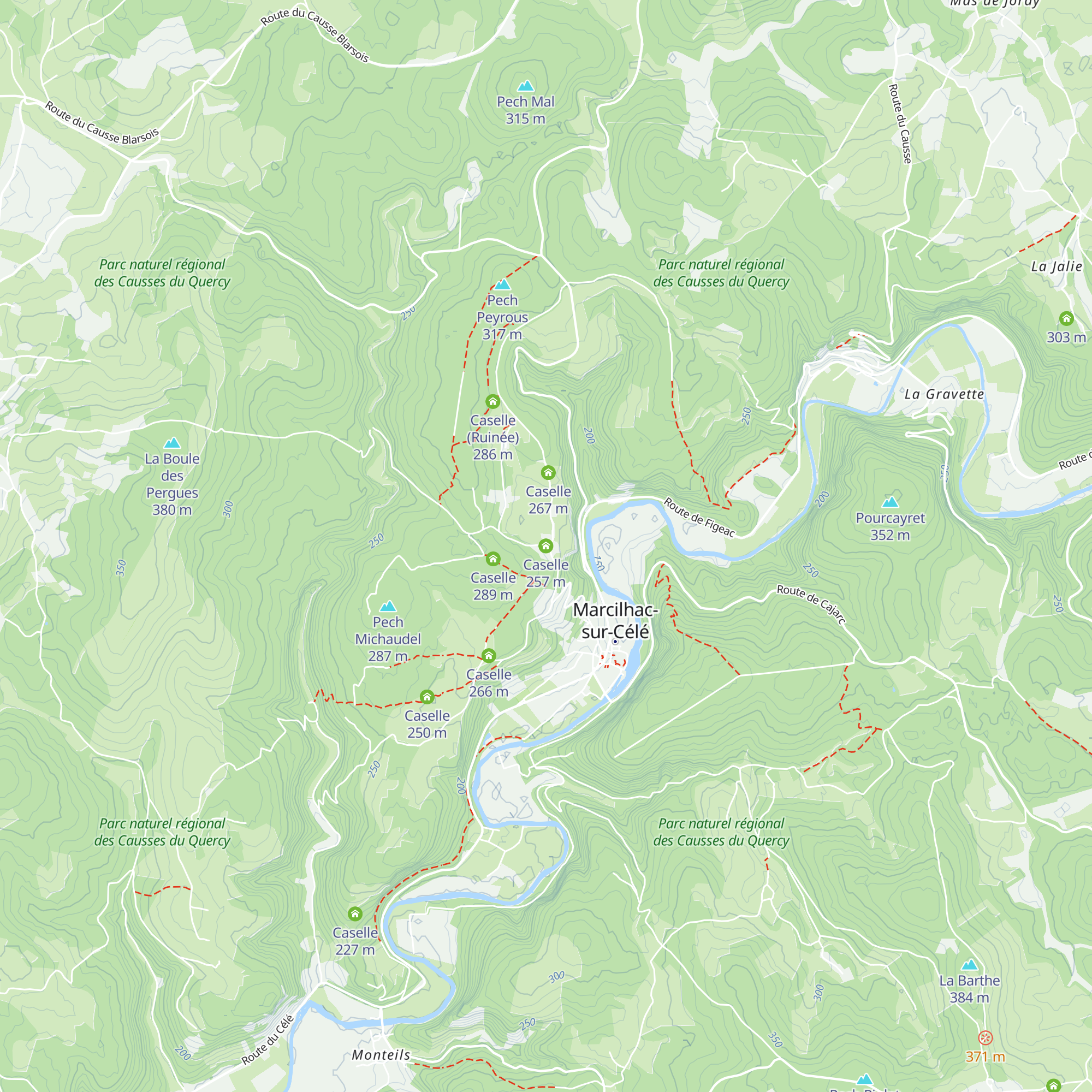 Caselle map