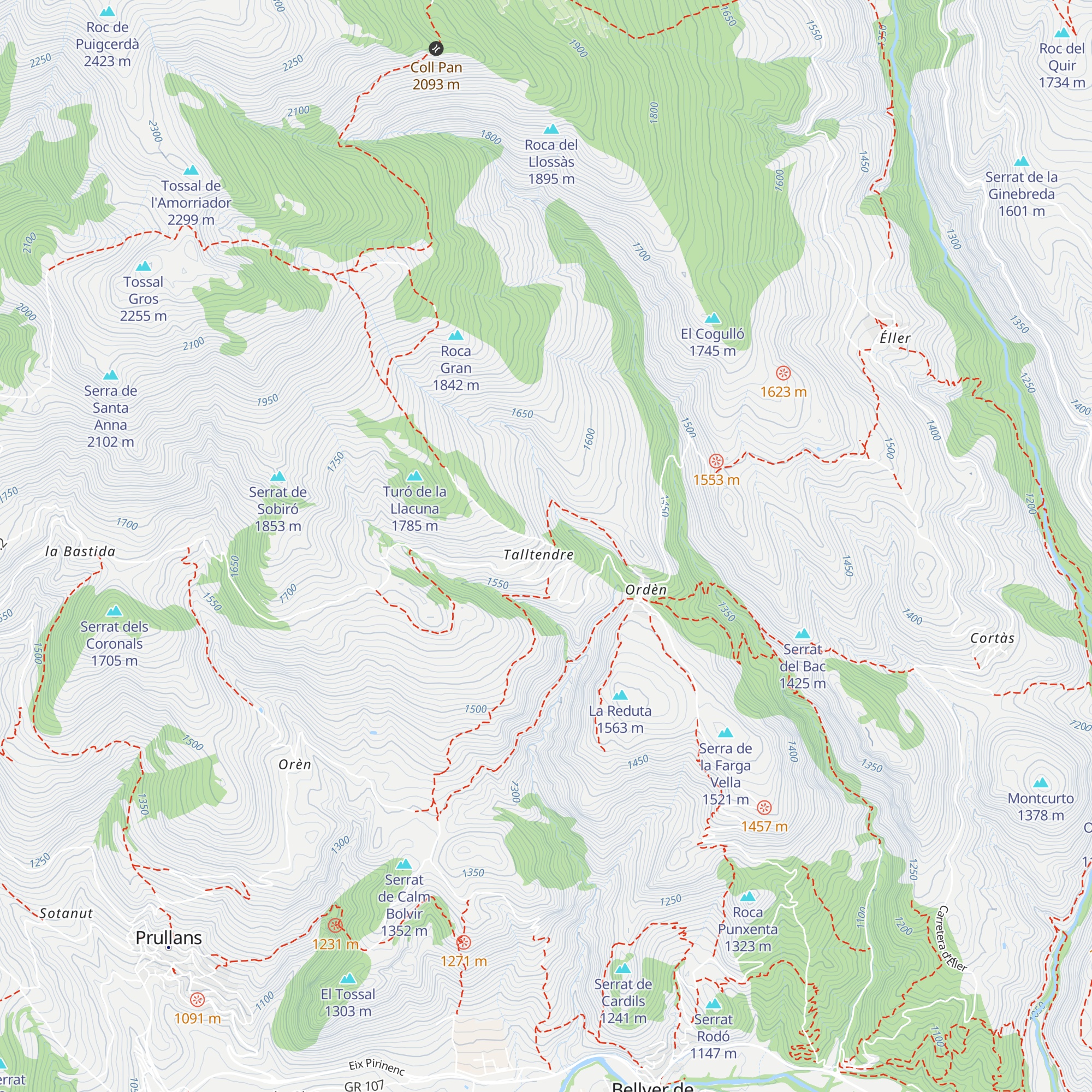 Cal Tendre Sidró map