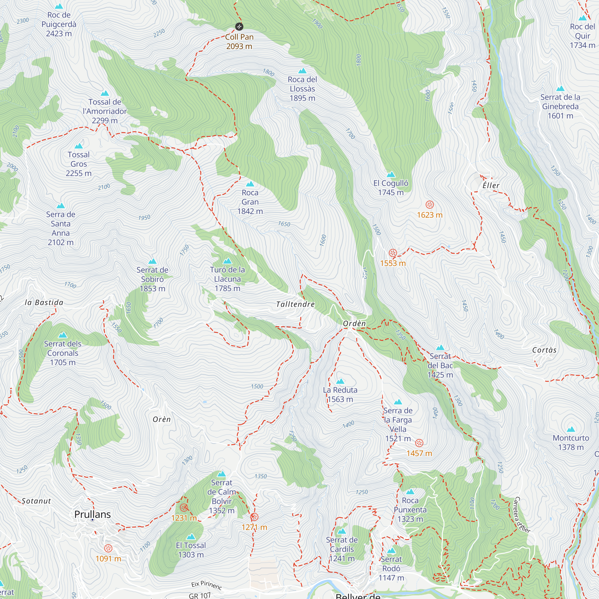 Cal Tendre Sidró map