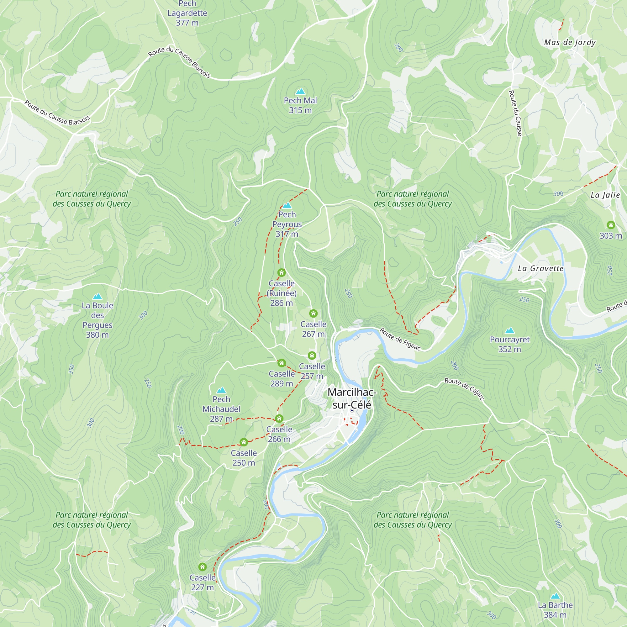 Caselle map
