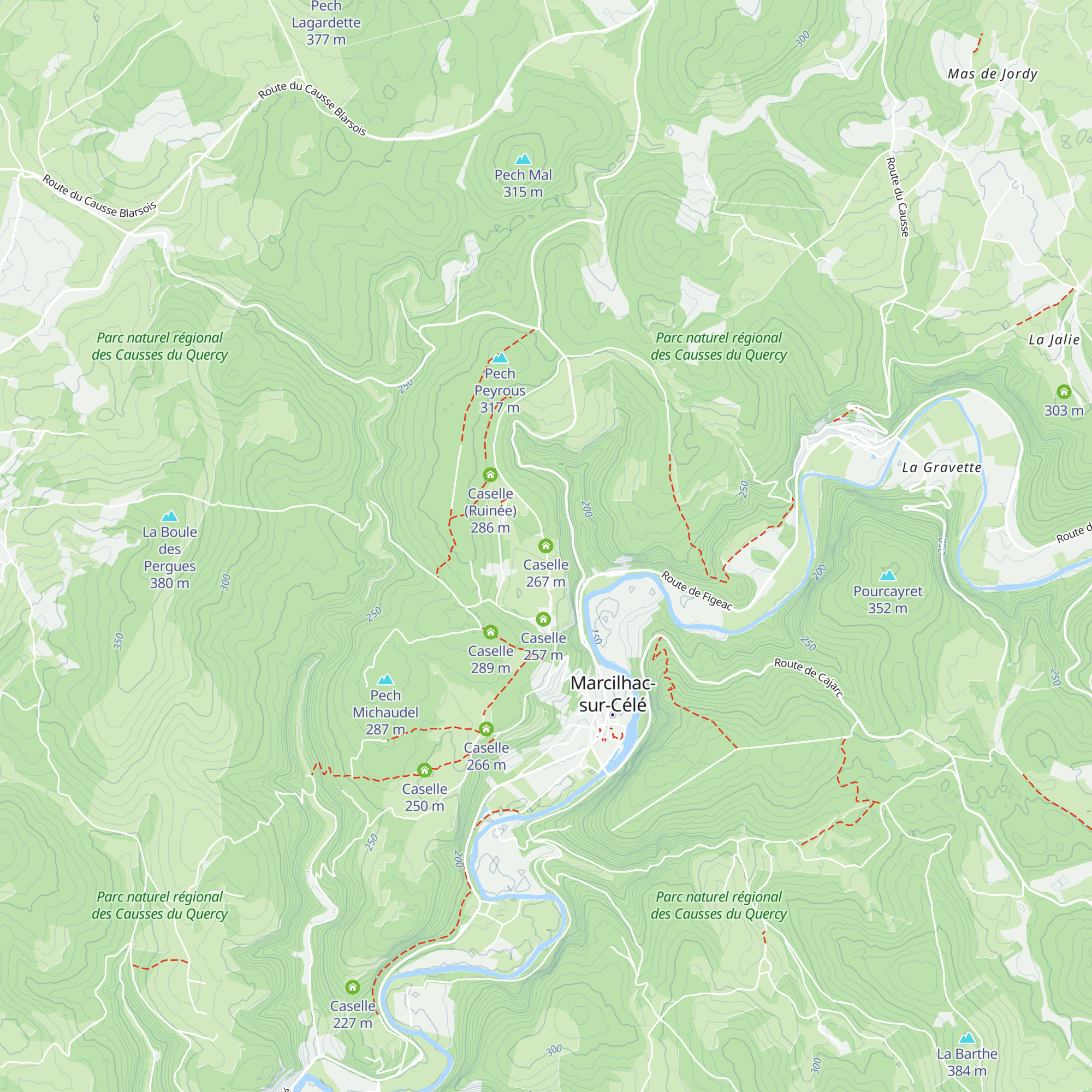 Caselle map