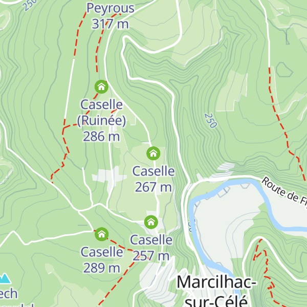Map of Caselle