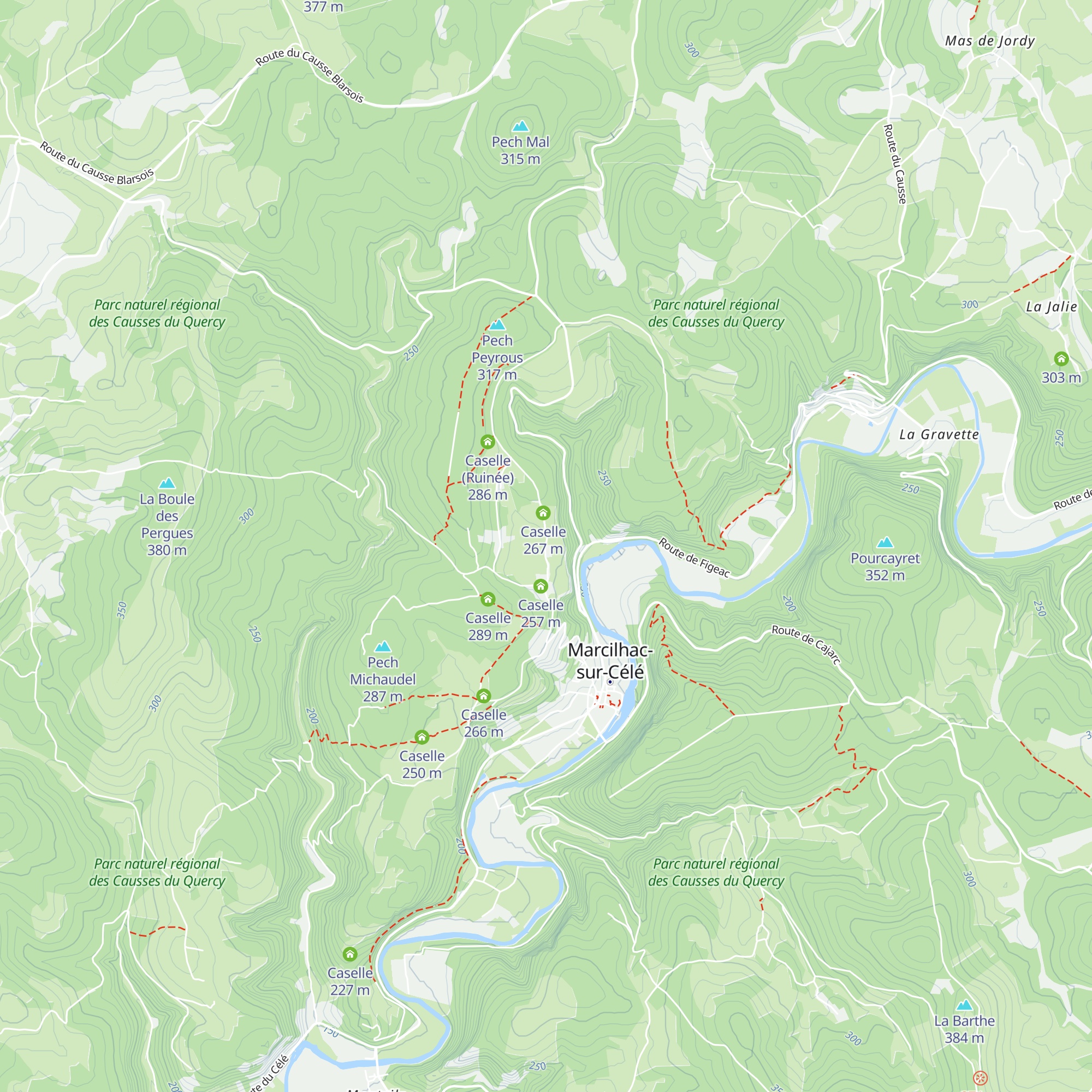Caselle map