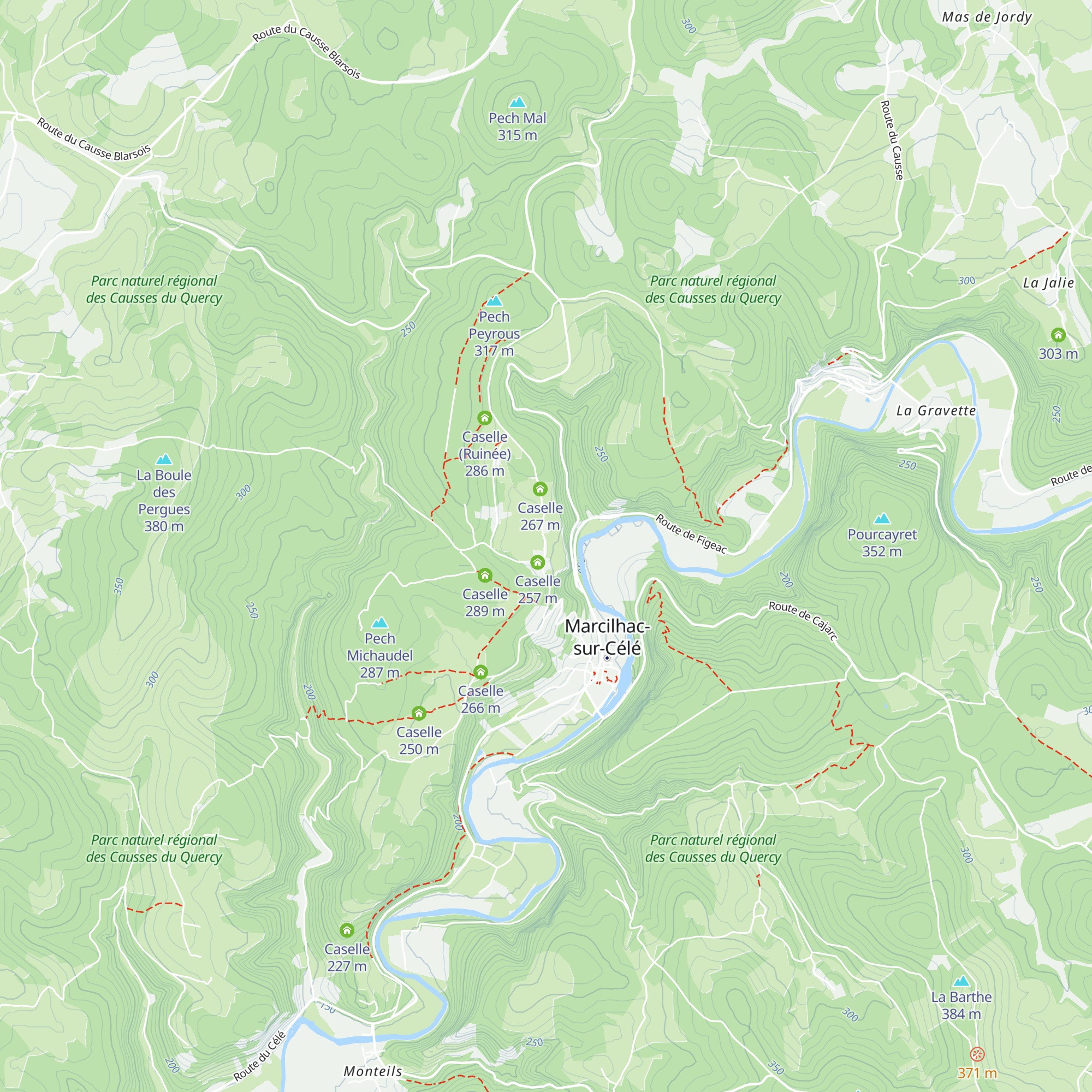 Caselle map
