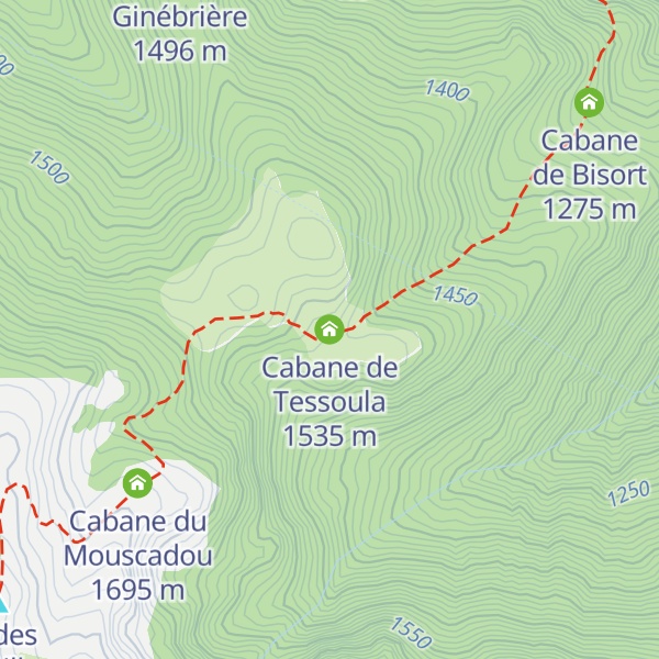 Map of Cabane de Tessoula