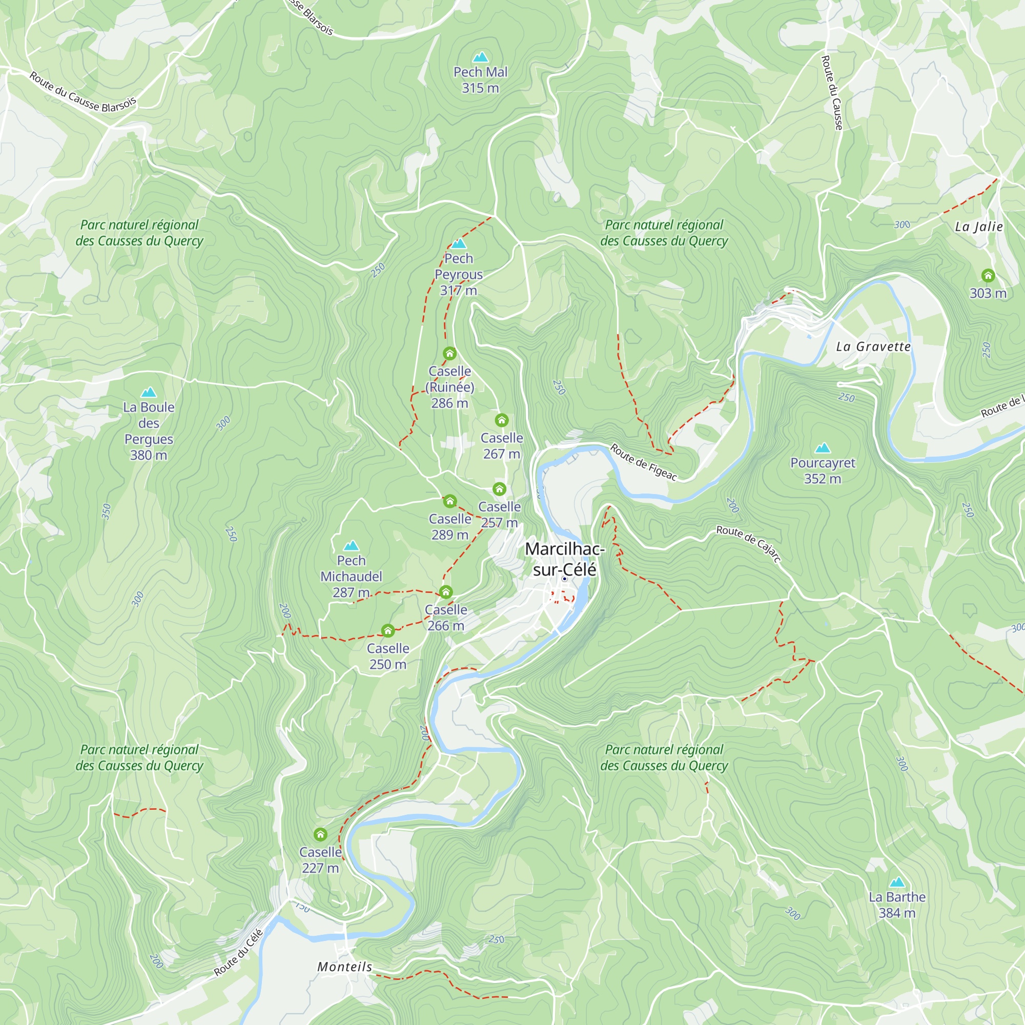 Caselle map