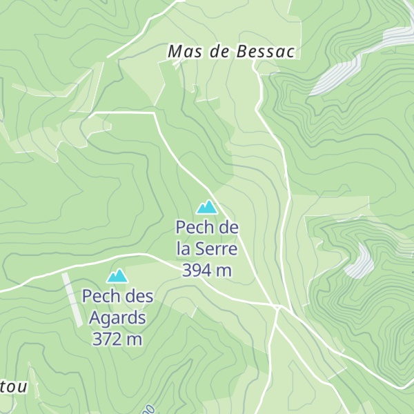 Map of Pech de la Serre