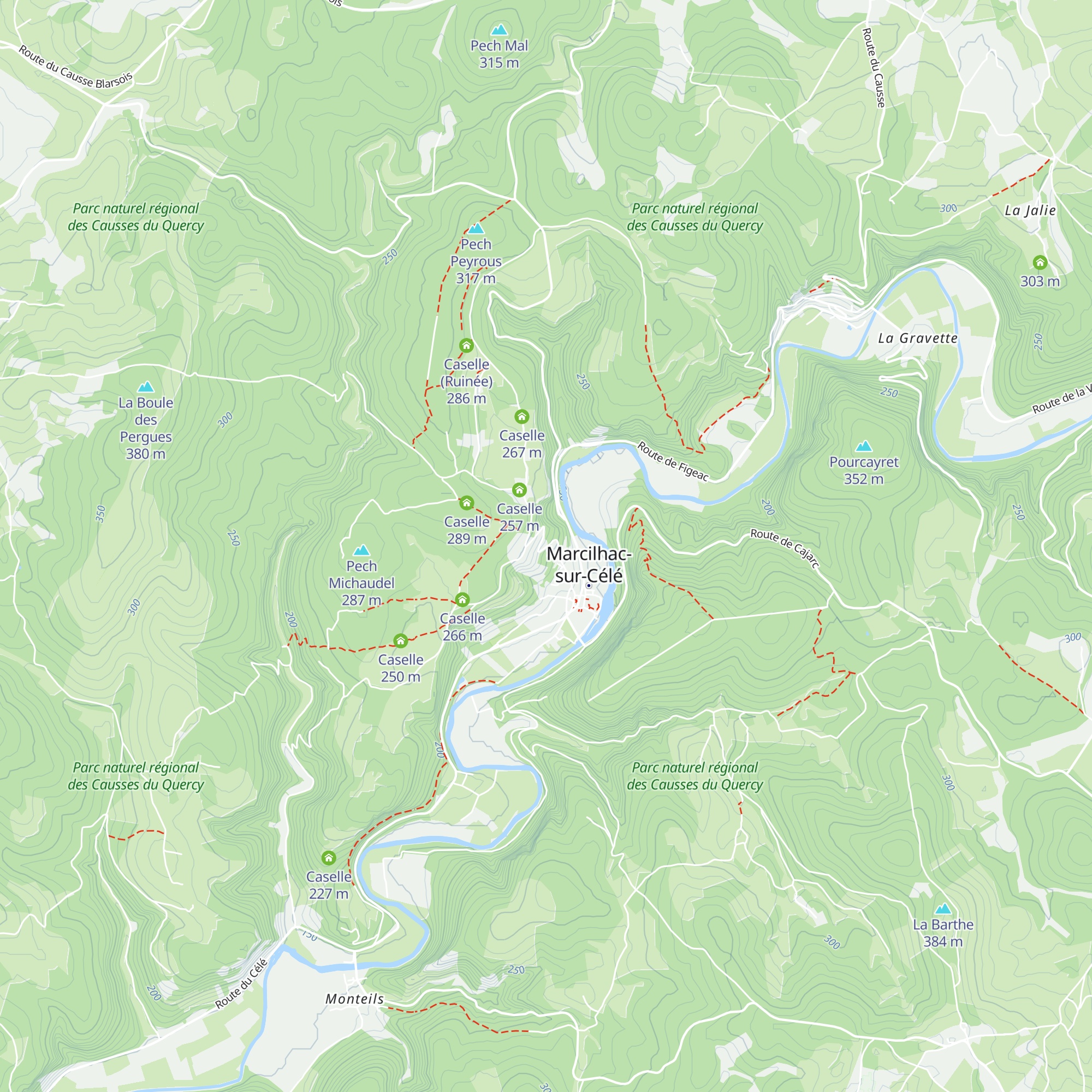 Caselle map