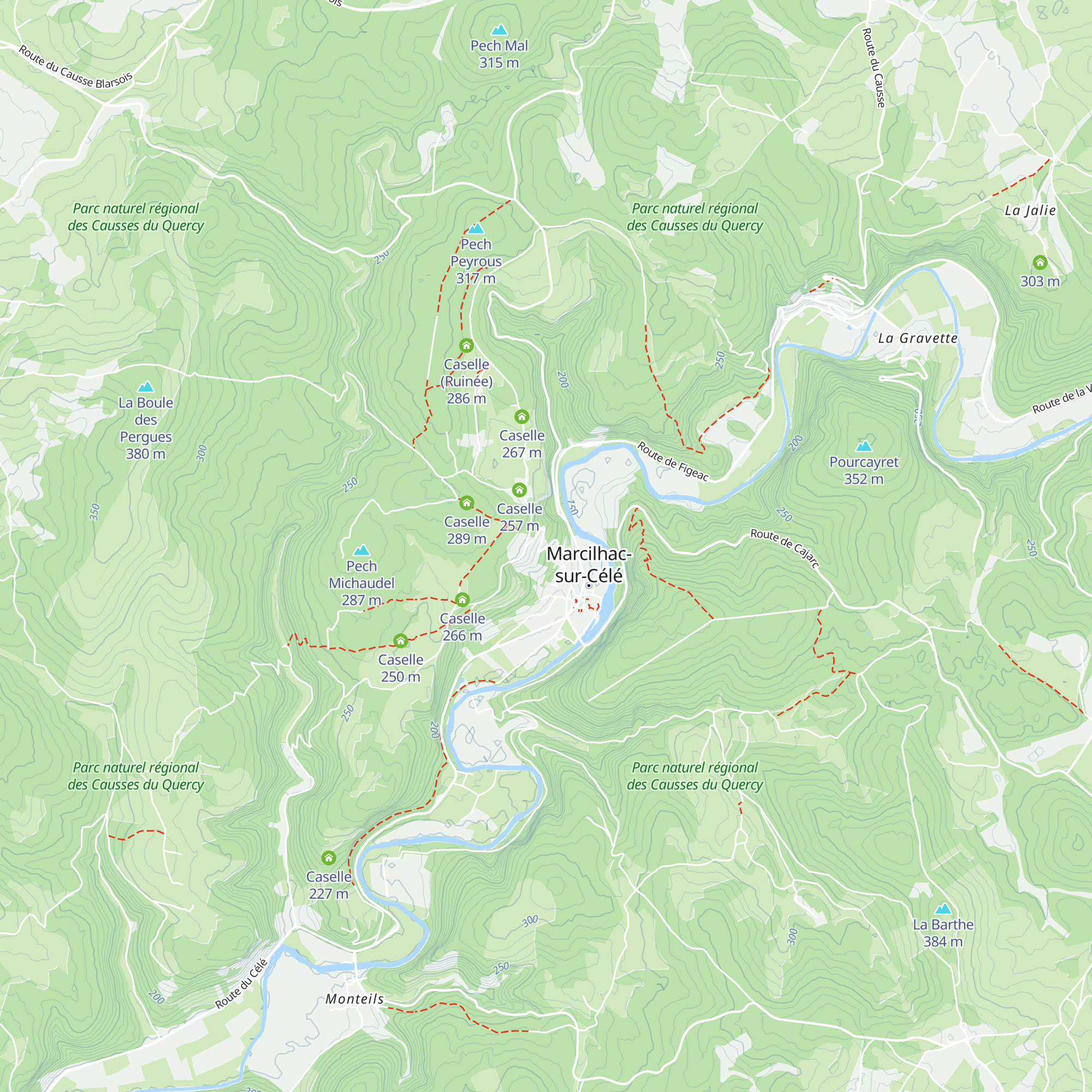 Caselle map