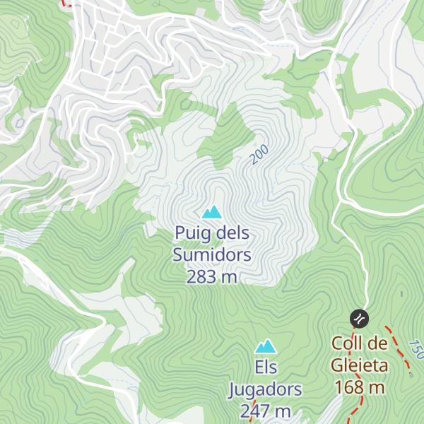 Map of Puig dels Sumidors