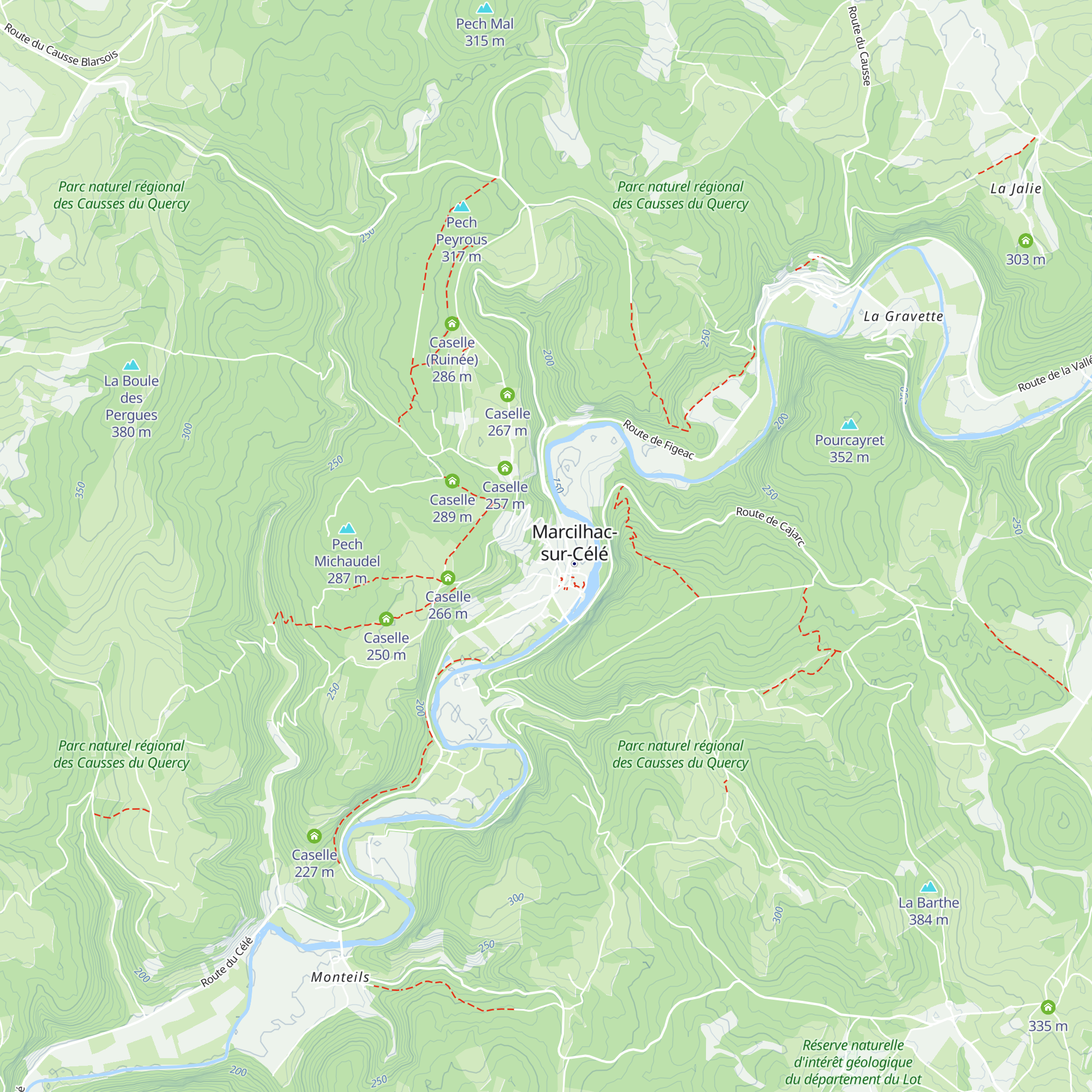 Gîte de Galance map