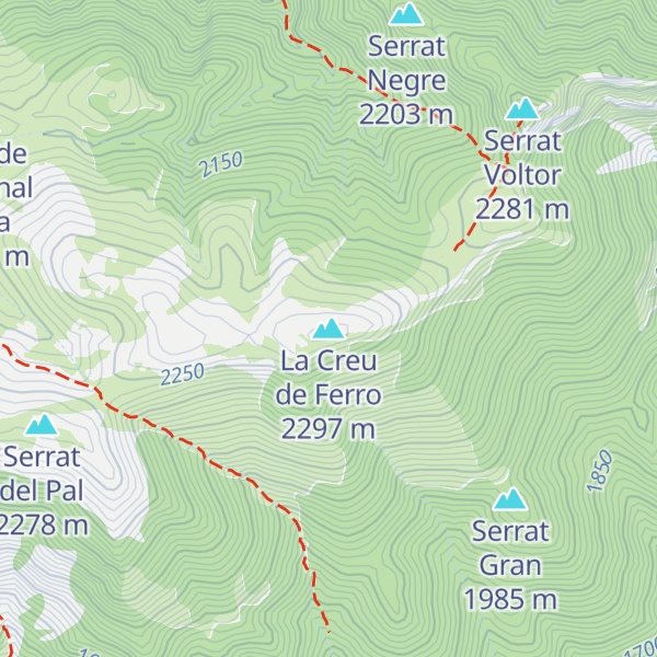 Map of La Creu de Ferro