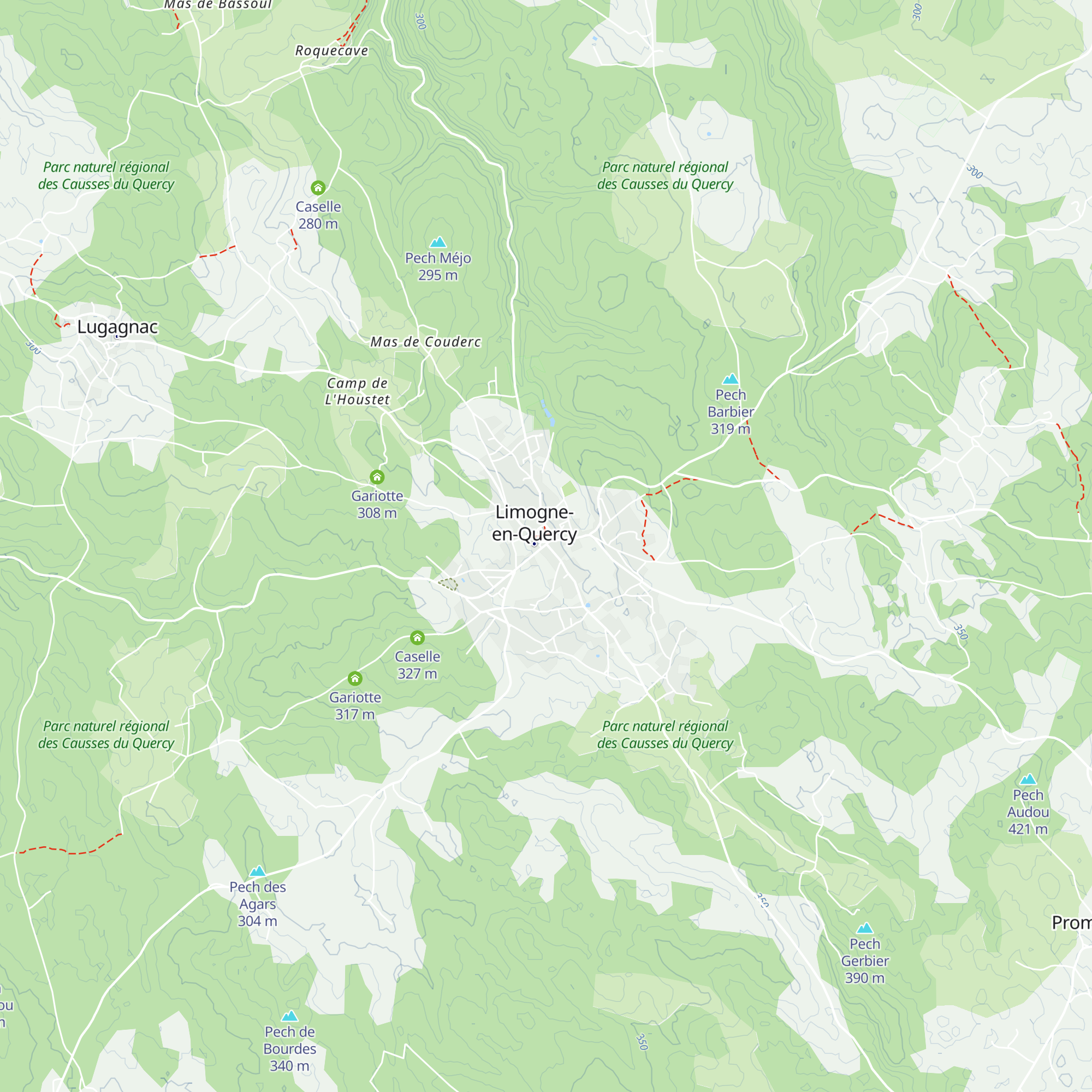 Limogne-en-Quercy map