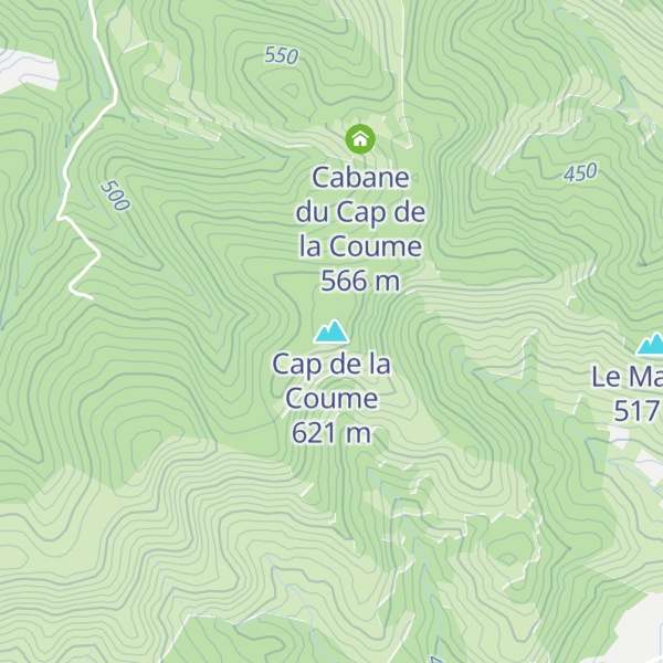 Map of Cap de la Coume