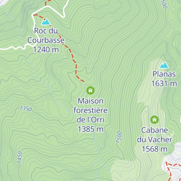 Map of Maison forestière de l'Orri