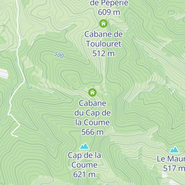 Map of Cabane du Cap de la Coume