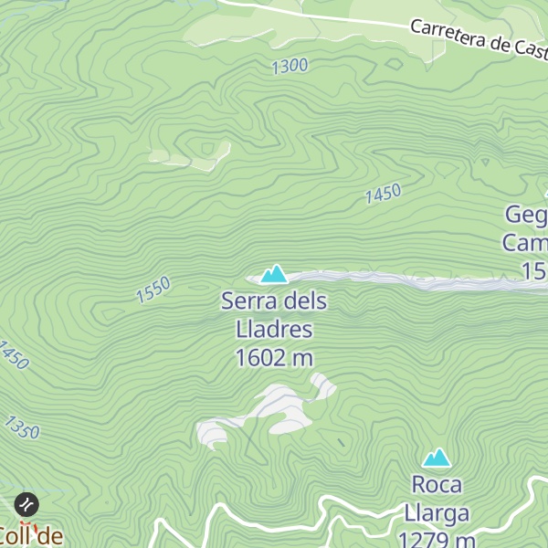 Map of Serra dels Lladres