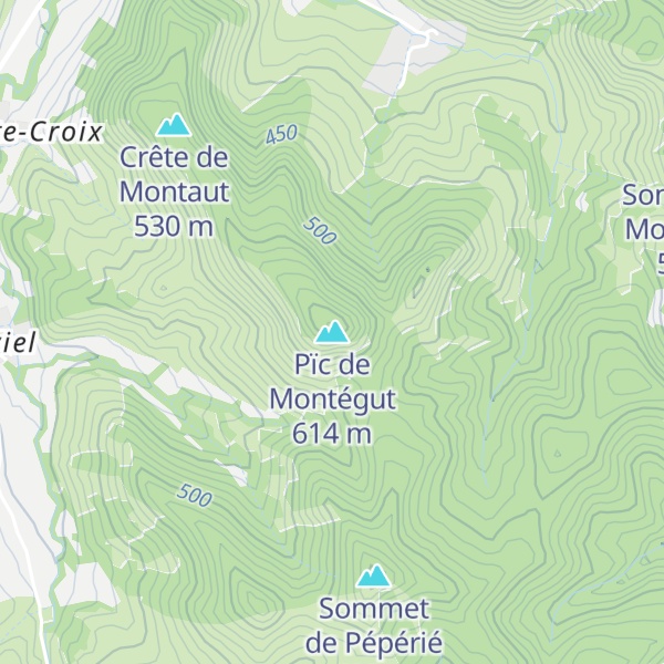 Map of Pïc de Montégut