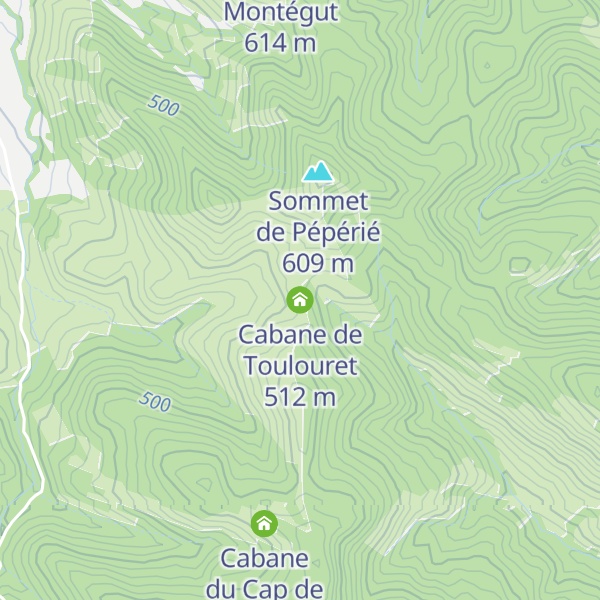 Map of Cabane de Toulouret