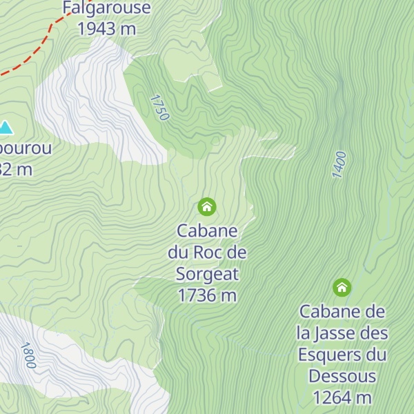 Map of Cabane du Roc de Sorgeat