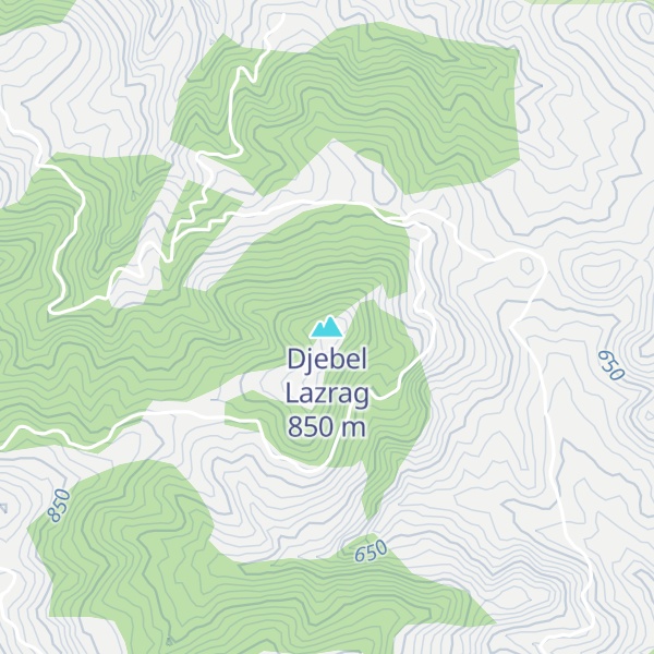 Map of Djebel Lazrag