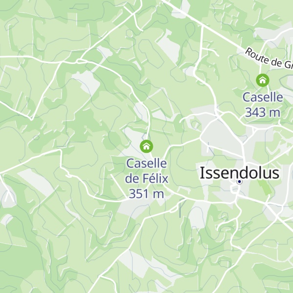 Map of Caselle de Félix