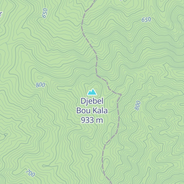 Map of Djebel Bou Kala
