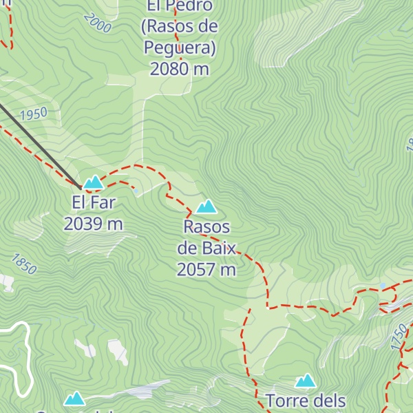 Map of Rasos de Baix
