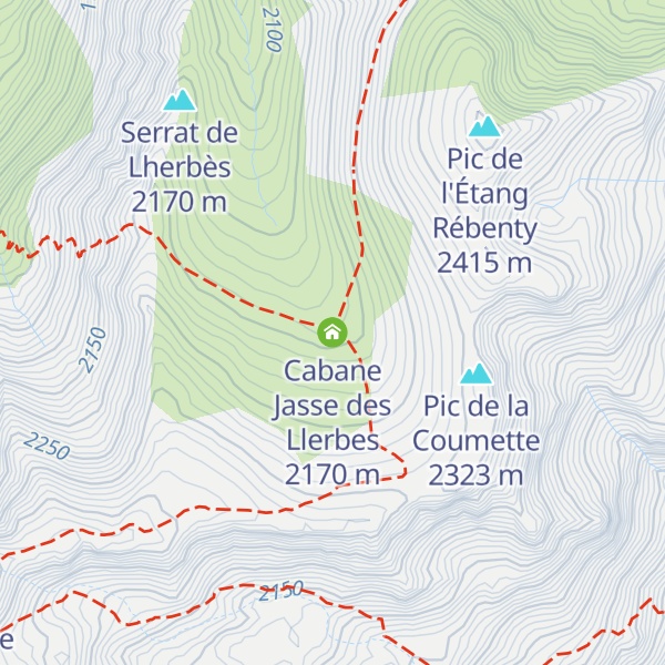 Map of Cabane Jasse des Llerbes