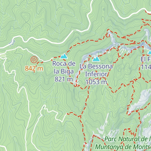 Map of Agulla Pelada