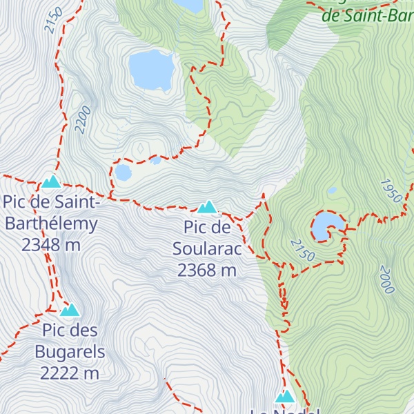 Map of Pic de Soularac