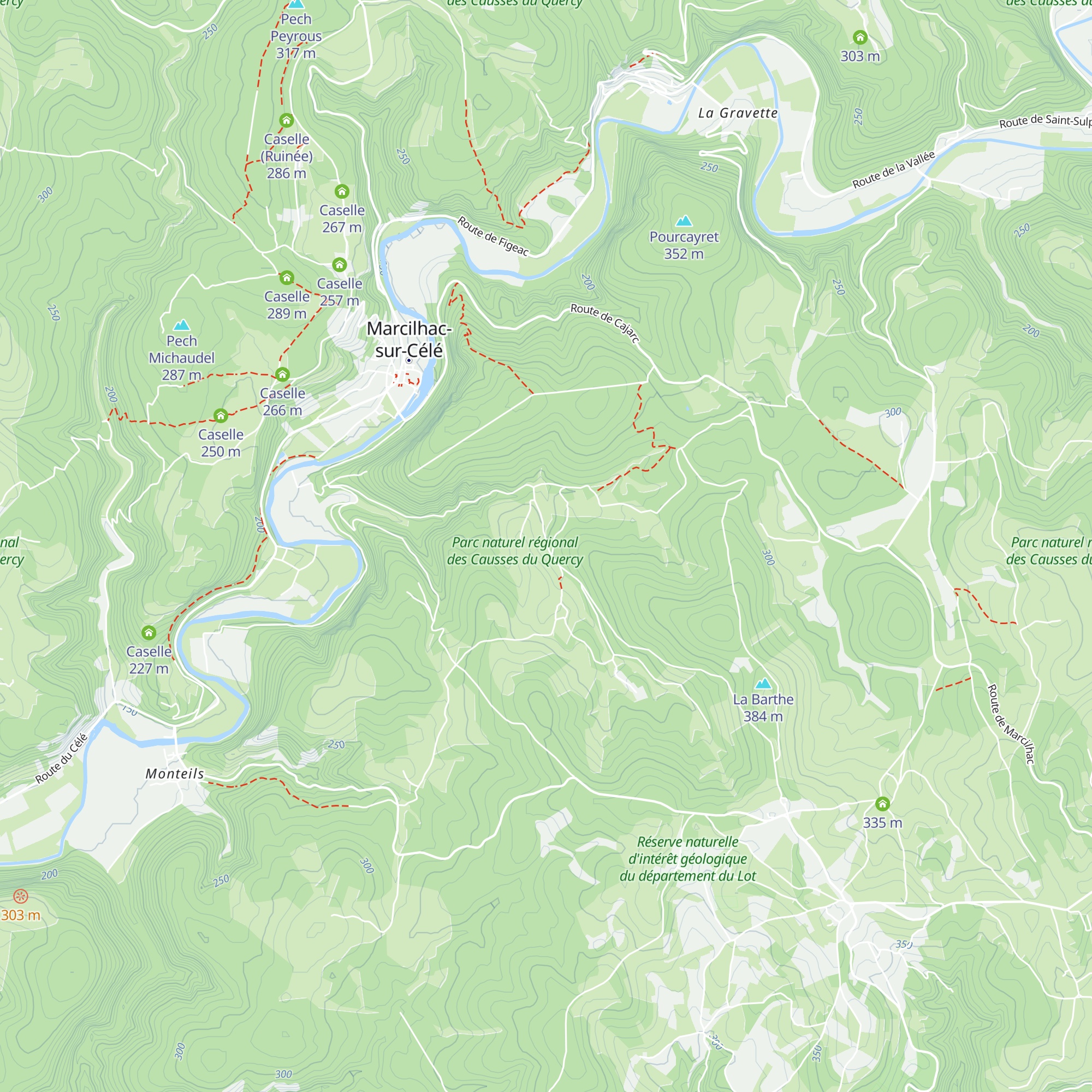 Caselle map