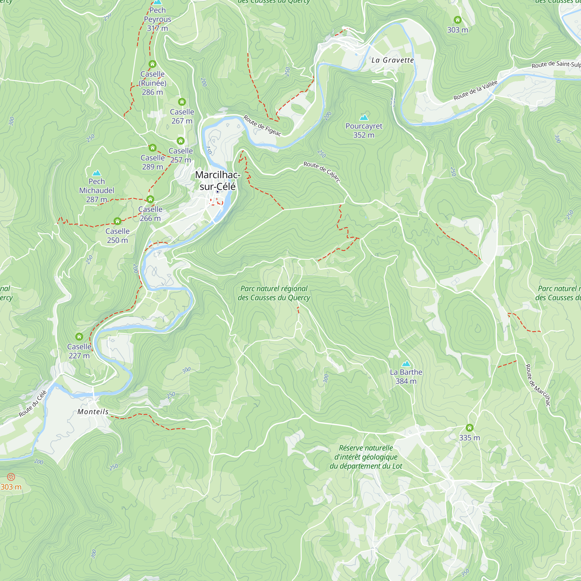 Caselle map