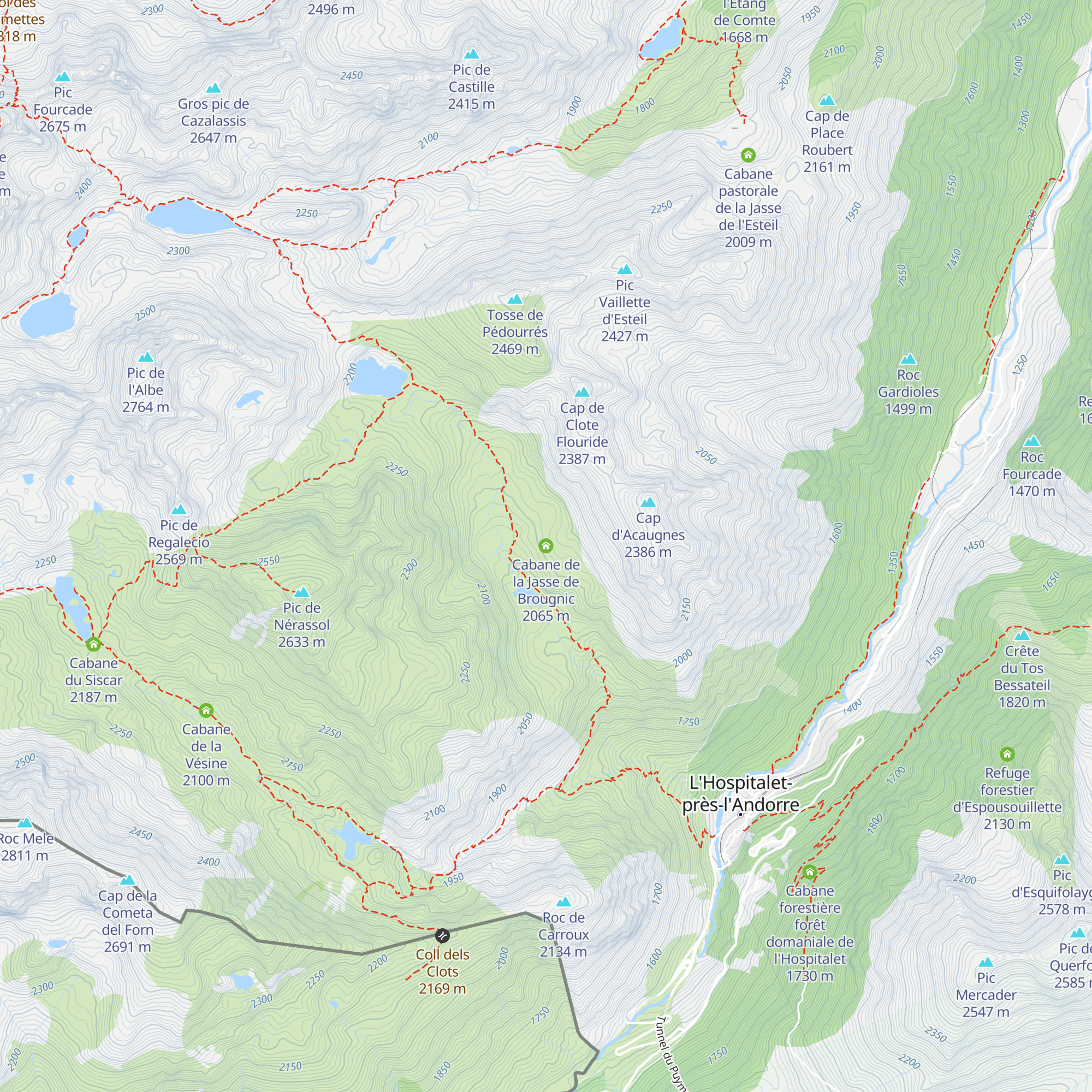 Cabane de la Jasse de Brougnic map