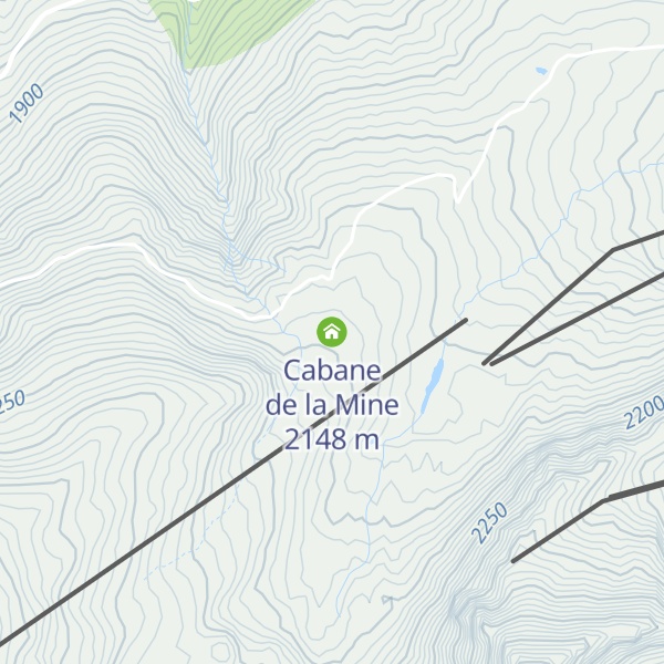 Map of Cabane de la Mine